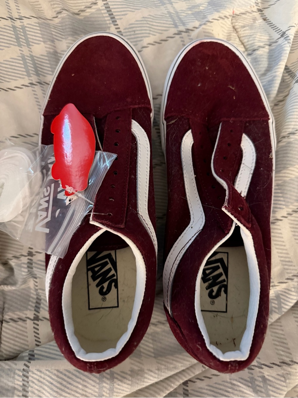 Vans Old Skool in Maroon with White Accents